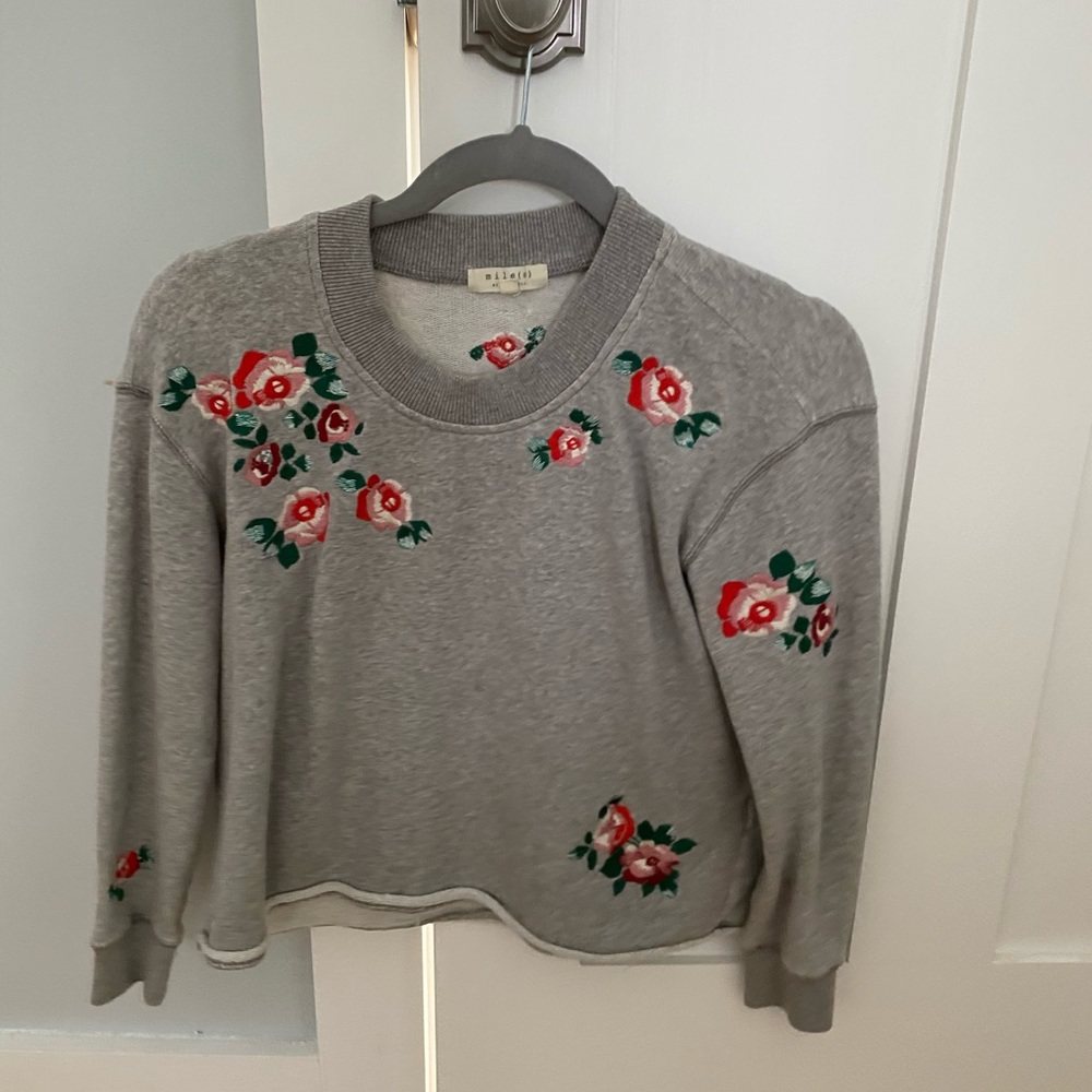 madewell cropped sweatshirt